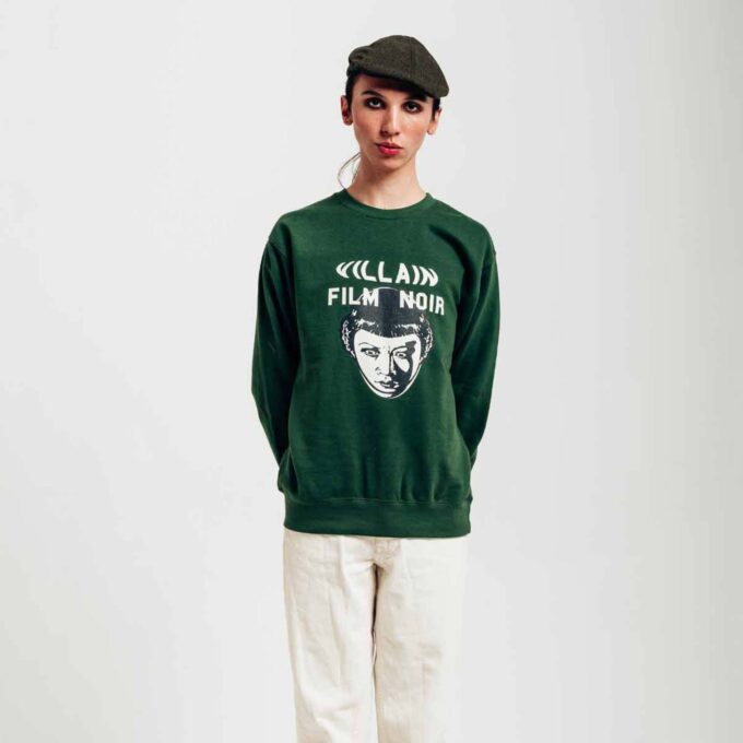 VILLAIN NOIR #1 unisex fleece graphic print sweatshirt