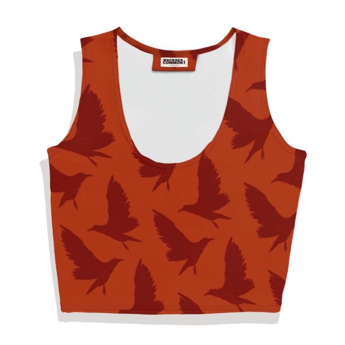 Birds print Crop Top #1