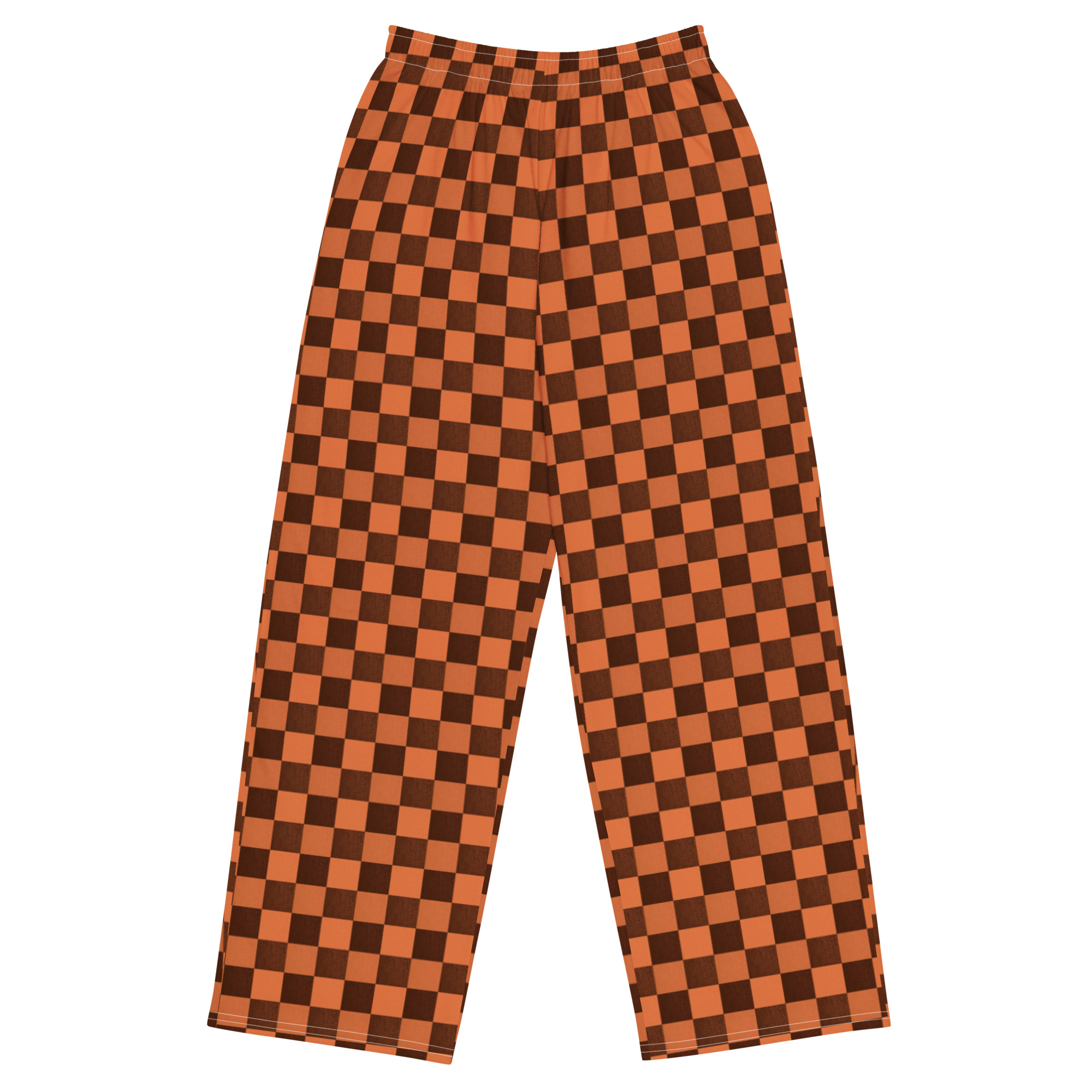 Joggers anchos estampado cuadros Relaxed Fit