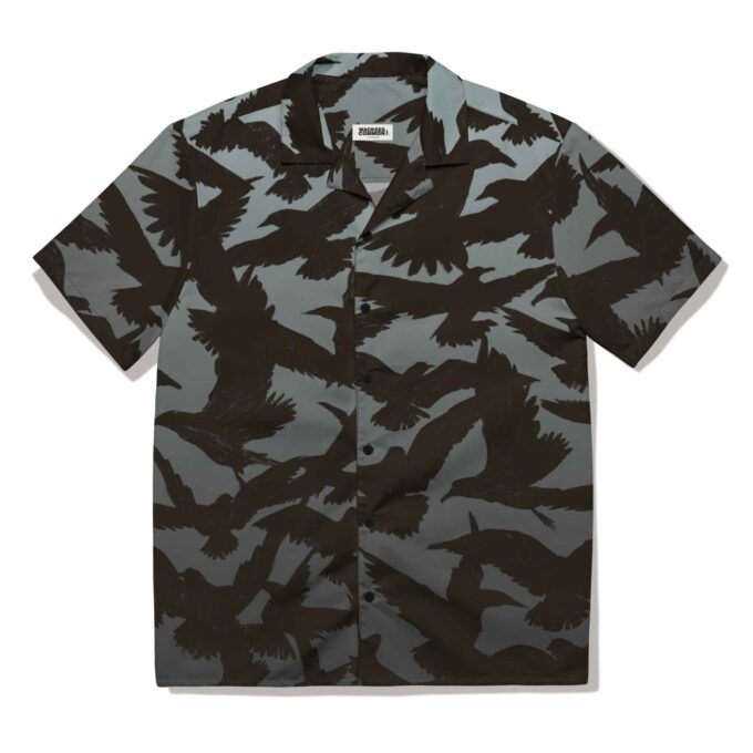 Camisa resort Pájaros en la noche