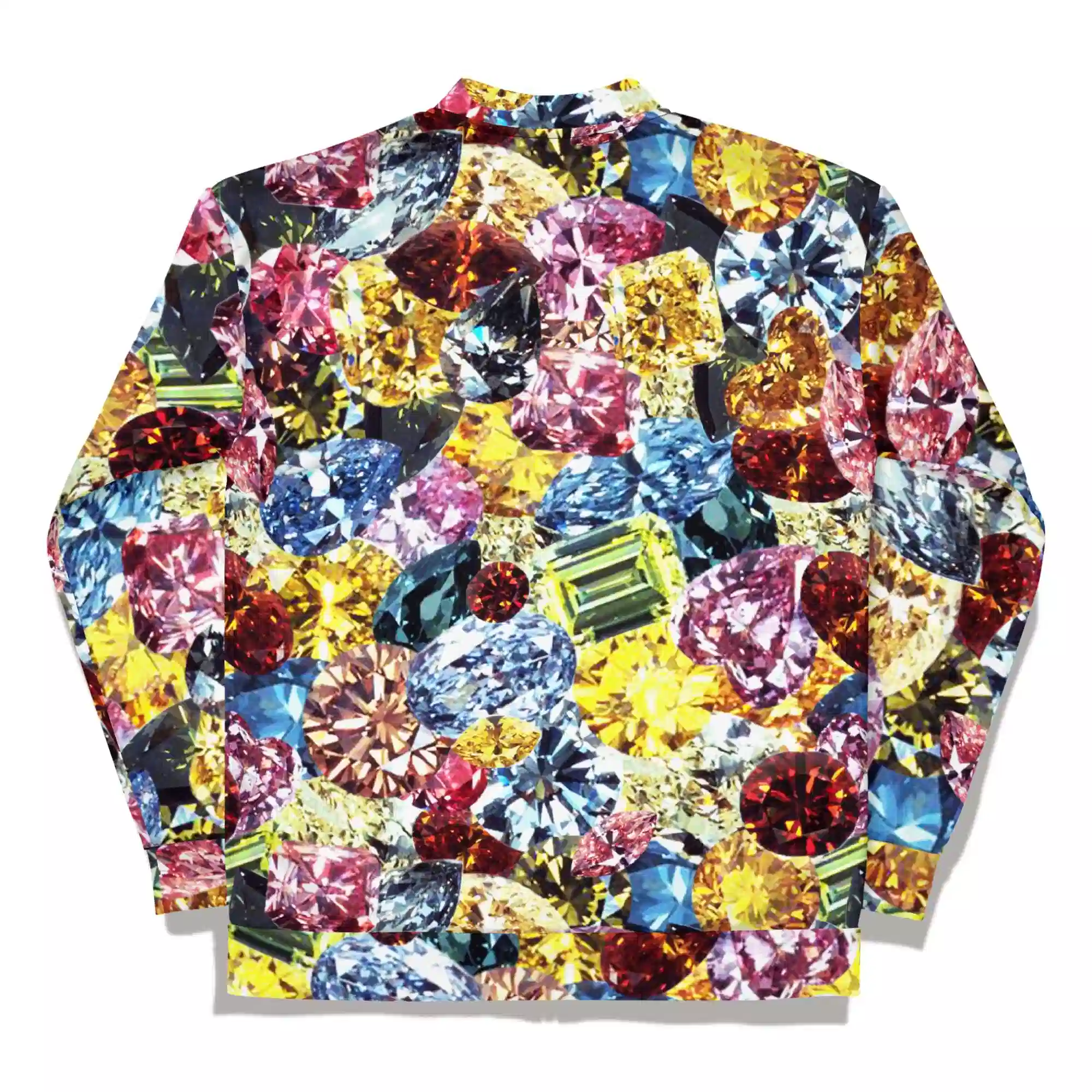 Unisex bomber jacket with Precious Gems print - Image 2