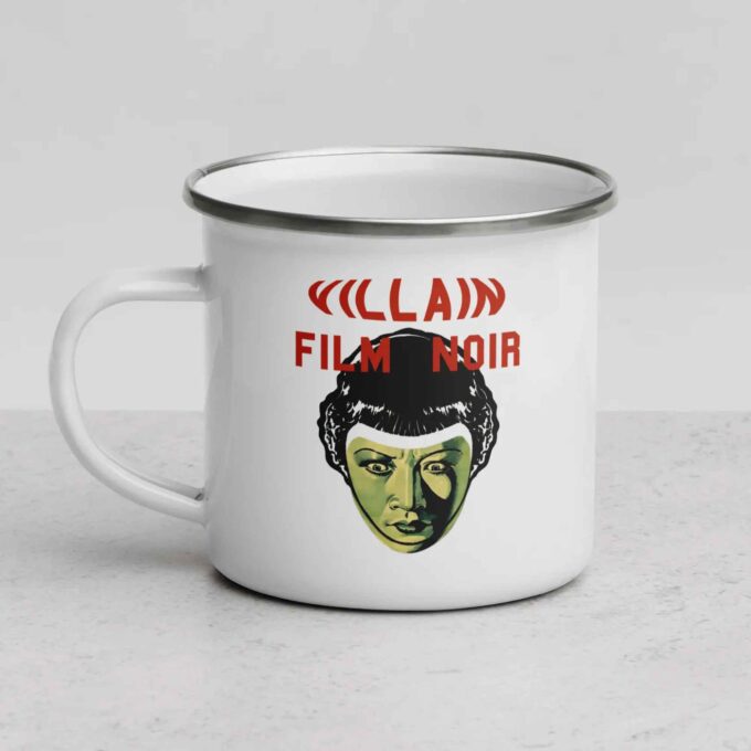 Enamelled mug VILLAIN Noir