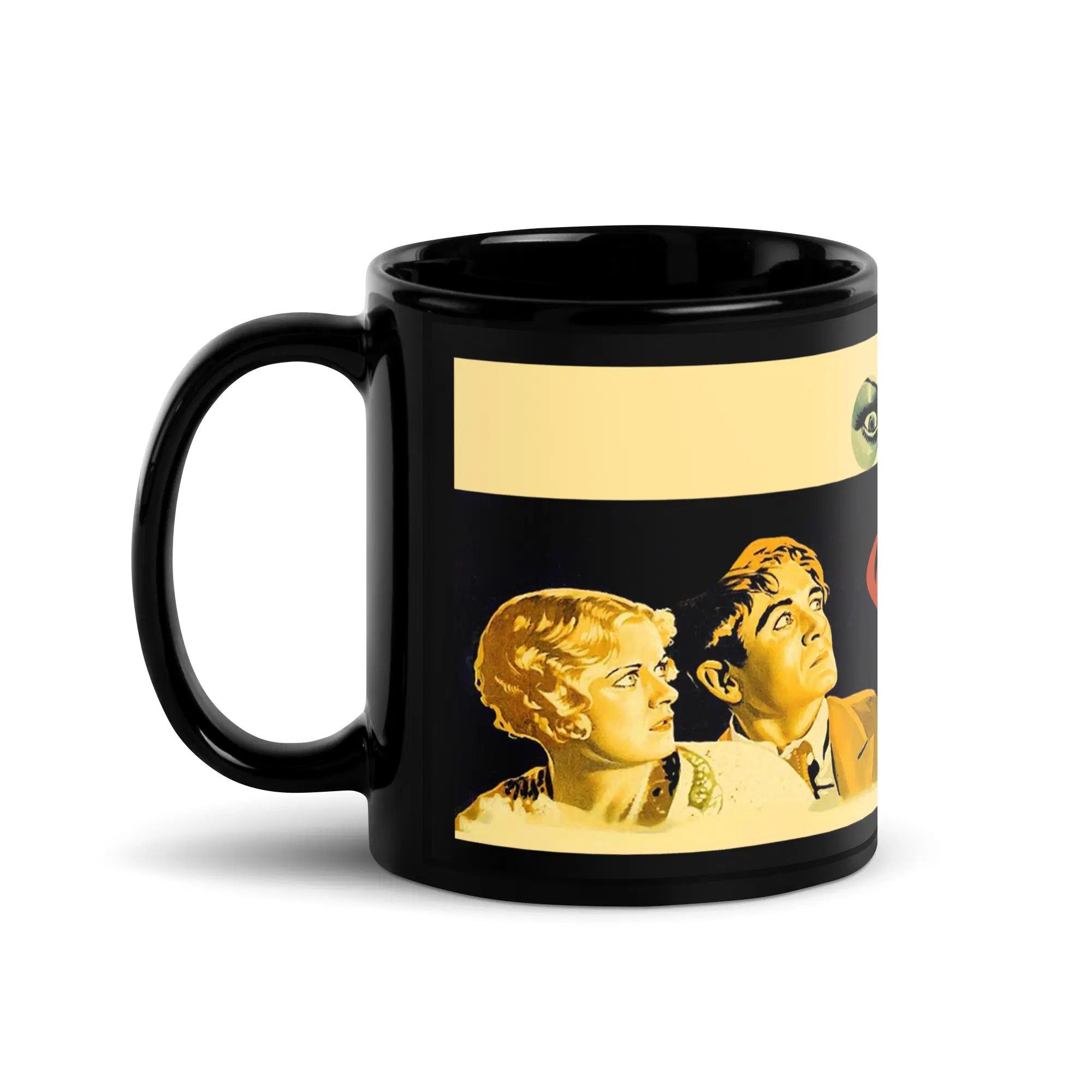 VILLAIN dream black glossy mug