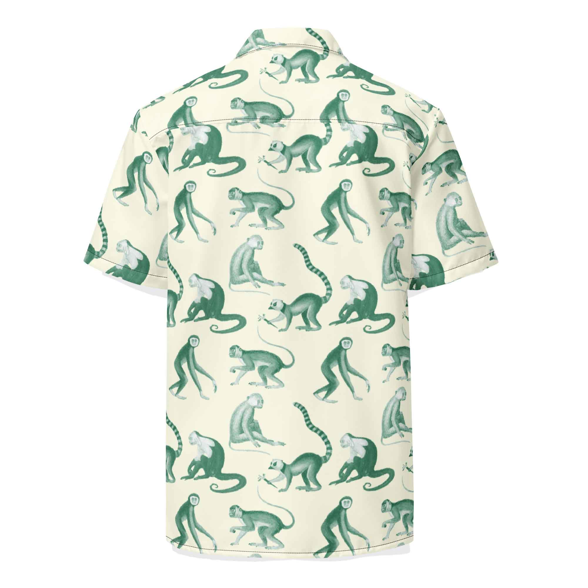 Camisa resort monos verde - Imagen 2